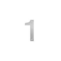 Uksenumber "1" Haushalt SS-1, 14.6 cm x 6.2 cm, roostevaba teras, roostevaba teras v.
