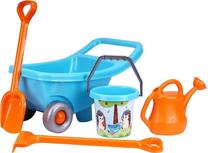 Набор игрушек для песочницы Technok Wheelbarrow, синий цв./oранжевый цв., 55 мм x 35 мм