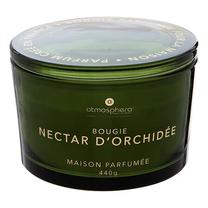 Свеча, ароматическая Atmosphera Glowy Orchid, 30 час, 440 г, зеленый цв.