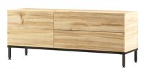 ТВ стол Kalune Design LV5 - KL, дубовый цв./черный цв., 120 см x 35.5 см x 46.4 см
