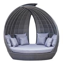 Lauko sofa Home4you Wing, pilka sp., 135 cm x 232 cm x 210 cm
