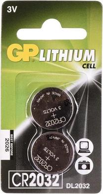 Baterijas GP Batteries, CR2032, 3 V