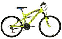Vaikiškas dviratis, kalnų Henry Hogan MTB Full Susp, geltona sp., 24"