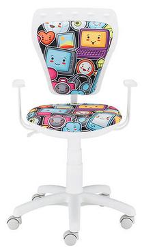 Vaikiška darbo kėdė Ministyle Electro, 55 x 34 x 79 cm, balta