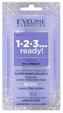 Маска для лица Eveline 1-2-3...Ready! Super-hydrating Cocktail, 8 мл