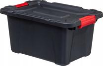 Uzglabāšanas kaste ar vāku, paredzēts uzglabāšanai 5five Simply Smart, 30 l, melna krās., 53.5 x 36 x 27 cm