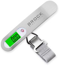 Bagažo svarstyklės Brock TLS 5101 WH, pilka sp., 15.2 x 3 x 4 cm