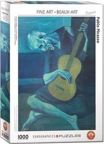 Dėlionė Eurographics Fine Art The Old Guitarist, 67.6 cm x 48.9 cm, 1000 vnt., įvairių spalvų