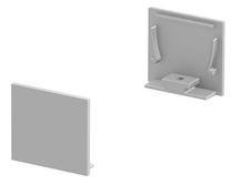 LED profilio galinis dangtelis SLV Grazia 20 Flat Version 1000565, pilka sp., IP20