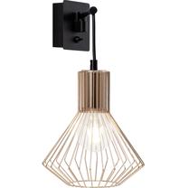 Valgusti seinale Brilliant Dalma 21090/76, E27, 1 x 60 W, vask v. / must v.