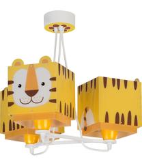 Valgusti rippuv Dalber Little Friends Tiger 64567, E27, 3 x 15 W, pruun v./valge v. / valge v., 14 x 15 cm