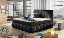Lova dvigulė continental Vincenzo Soft 11, 180 x 200 cm, juoda sp., su čiužiniu, su grotelėmis