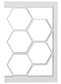 Pastatoma lentyna Kalune Design Artemis 322RTC1115, balta sp., 140 cm x 90 cm x 24.6 cm