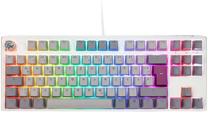Vadu spēļu tastatūra Ducky One 3 RGB TKL Cherry MX Brown, EN/DE, balts krās./pelēka krās./gaiši pelēka krās.