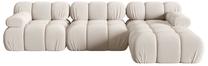 Modulinė sofa Micadoni Bellis 3D, smėlio sp., dešininė, 282 x 155 cm x 64 cm