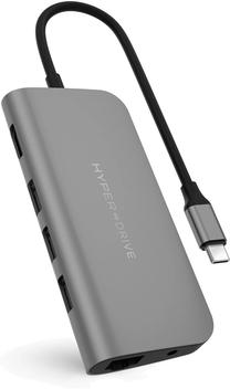 Dokstacija Hyperdrive POWER 9-in-1 USB- C HUB