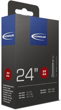 Dviračių padangų kamera Schwalbe Inner Tube 10419213, guma, juoda sp., 24"