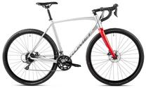 Dviratis gravel Romet Aspre 1, 28 ", XL rėmas, sidabro sp./raudona sp.
