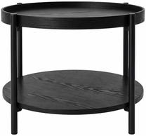 Kafijas galdiņš Akord Furniture Factory Riva, melna krās., 51 cm x 51 cm x 40 cm