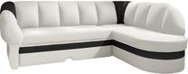 Kampinė sofa Benano Soft 17, Soft 11, balta sp., dešininė, 180 x 250 cm x 85 cm