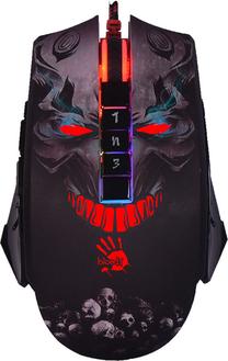 Laidinė žaidimų pelė A4Tech P85 Skull, juoda sp.
