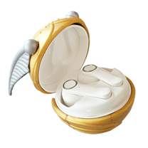 Belaidės ausinės vaikams Lazerbuilt Harry Potter Golden Snitch, aukso sp./balta sp.