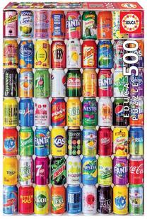 Dėlionė Educa Soft Cans 11ED18447, 34 cm x 48 cm, 500 vnt., įvairių spalvų