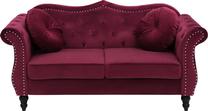 Sofa Beliani Skien, bordo sp., 165 x 83 cm x 91 cm