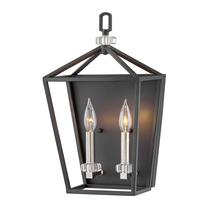 Valgusti seinale Elstead Lighting Stinson, E14, 2 x 60 W, nikkel v. / must v.