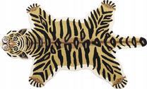 Ковер комнатные Beliani Tiger SHERE Lumarko!, черный цв./коричневатый цв., 160 см x 100 см