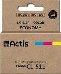 Rašalinio spausdintuvo kasetė Actis Standard KC-511R, mėlyna sp./raudona sp./geltona sp., 12 ml