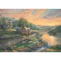 Dėlionė Schmidt Thomas Kinkade Studios: Daybreak In Emerald Valley, Puzzle, 1000 vnt.