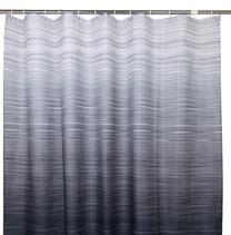 Душевая занавеска Gedy Fog, белый цв./черный цв./серый цв., 180 см x 200 см