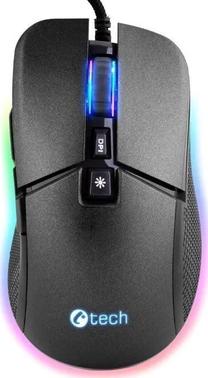 Kompiuterio laidinė pelė C-Tech GM-24L, usb / ps/2 laidas, juoda sp.