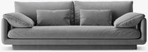 Sofa Micadoni Torino MIC_3S_184_F1_TORINO4, pilka sp., 220 x 103 cm x 83 cm