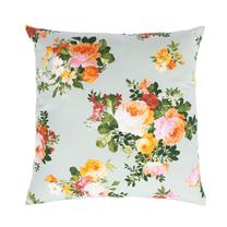 Dekoratyvinė pagalvėlė Home4you Holly floral, geltona sp./žalia sp./oranžinė sp., 50 cm x 50 cm