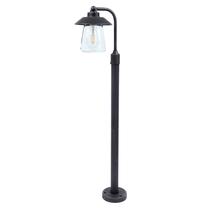 Brīvi stāvošs āra gaismeklis Lutec 12642H4, 60W, E27, IP44, melna krās., 17.6 cm x 94.5 cm