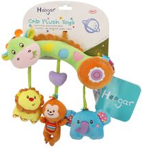 Rotaļlietas ratiem Hoogar Giraffe, daudzkrāsaina