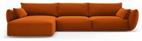 Kampinė sofa Cosmopolitan Design Matera, terracotta sp., kairinė, 171 x 308 cm x 85 cm