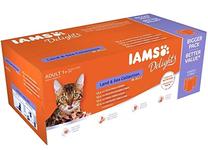 Mitrā kaķu barība IAMS Land And Sea Collection Delights, jēra gaļa/zivs/tītara gaļa, 0.085 kg, 48 gab.