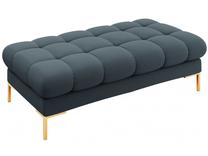 Pufas Micadoni Home Mamaia, aukso sp./tamsiai mėlyna sp., 133 cm x 62 cm x 41 cm