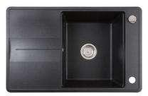 Кухонная мойка Teka Estella 50 B-TQ Onyx, масса камня, 76 см x 48 см, черный цв.