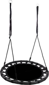 Ligzdas šūpoles bērniem Funfit, 100 cm, melna krās.