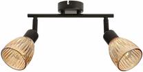 Светильник потолочный Candellux Lighting Amcos 92-39187, E14, 2 x 40 Вт, янтарный цв. / черный цв.