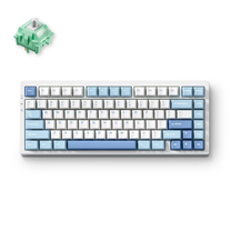 Belaidė žaidimų klaviatūra Mchose G75 Pro Wireless Cabbage Tofu V2 G75-4A, Anglų (US), mėlyna sp./balta sp.
