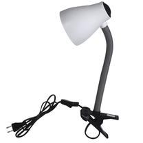 Galda lampa ar skavu 148743, E27, 15W, melna krās./balta krās.