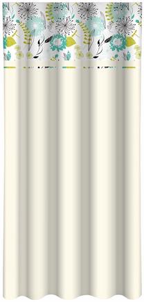 Nakts aizkari ZMH-441, balts krās./krēmkrāsa/zila krās., 160 cm x 250 cm