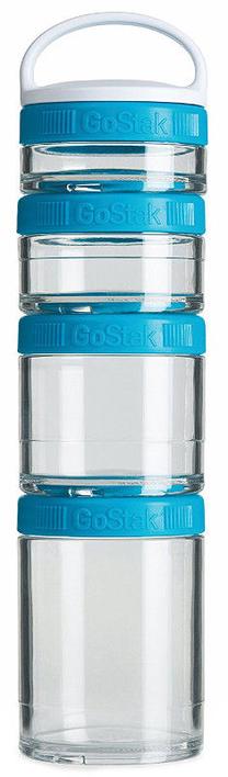 Kokteilių plaktuvas - gertuvė sportui BlenderBottle, skaidri sp./mėlyna sp., poliesteris, 0.35 l
