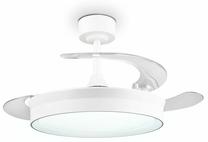 Lubinis ventiliatorius su lempa Reality Kerava, 30 W, 1 vnt., balta sp.