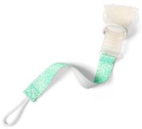 Čiulptukų ir kramtukų laikiklis BabyOno Dummy Ribbon Green, žalia sp.